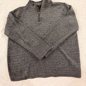 GAP Men's Charcoal Zip-Up Sweater